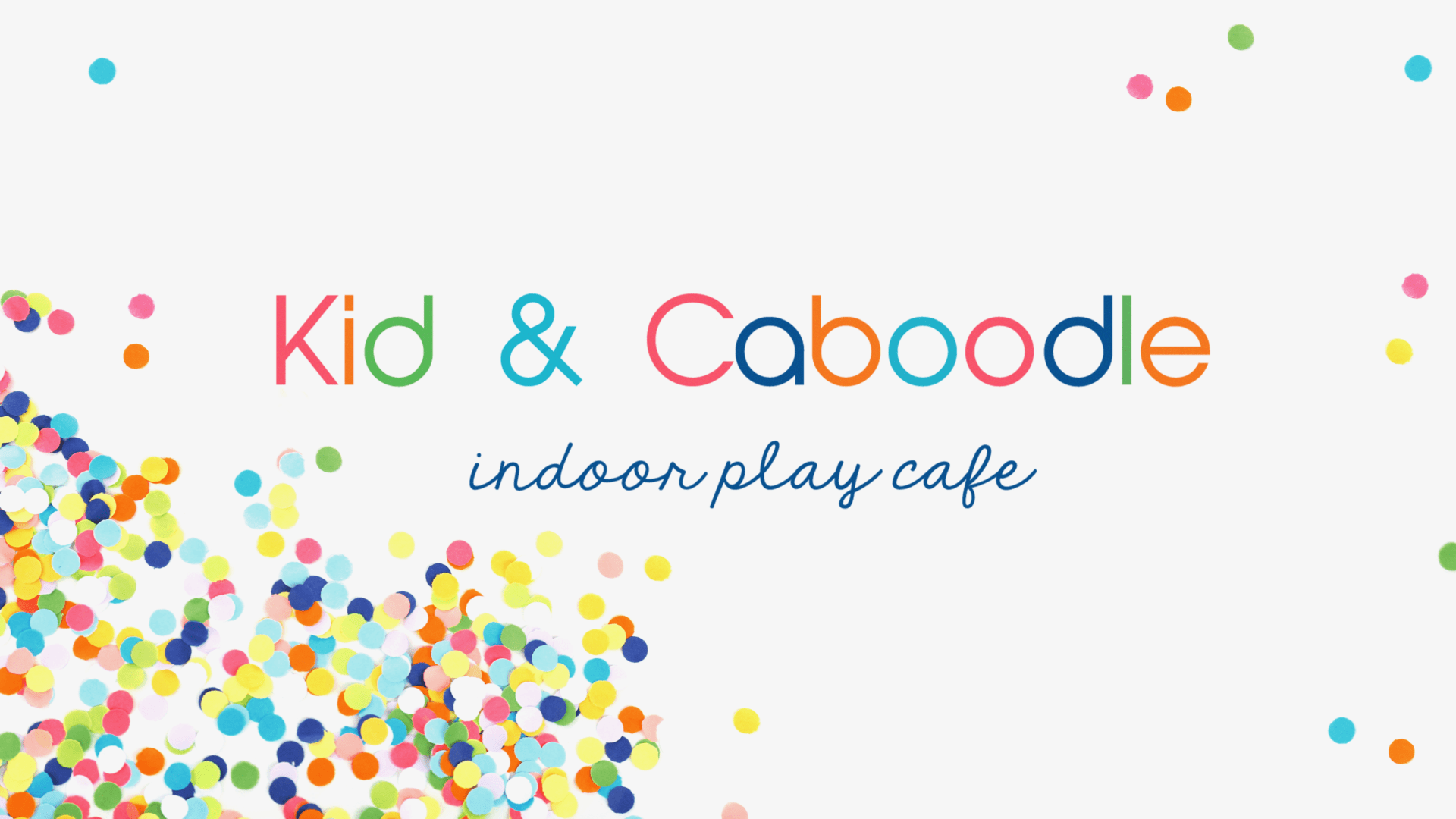 Kid and Caboodle play indoor play cafe branding