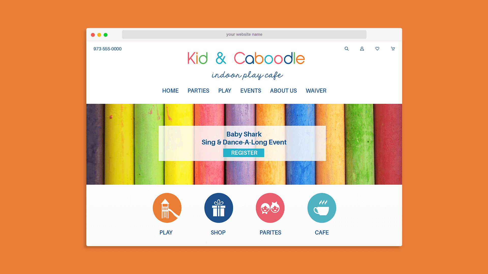 Kid and Caboodle Indoor Play Cafe Big Commerce Website