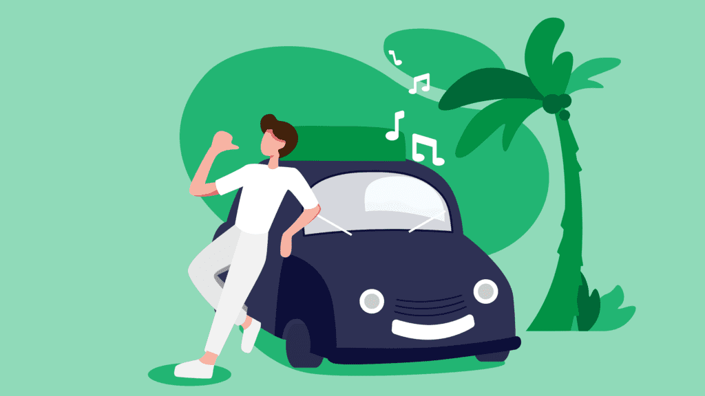 4 playlists to spice up your summer adventures man getting ready for roadtrip