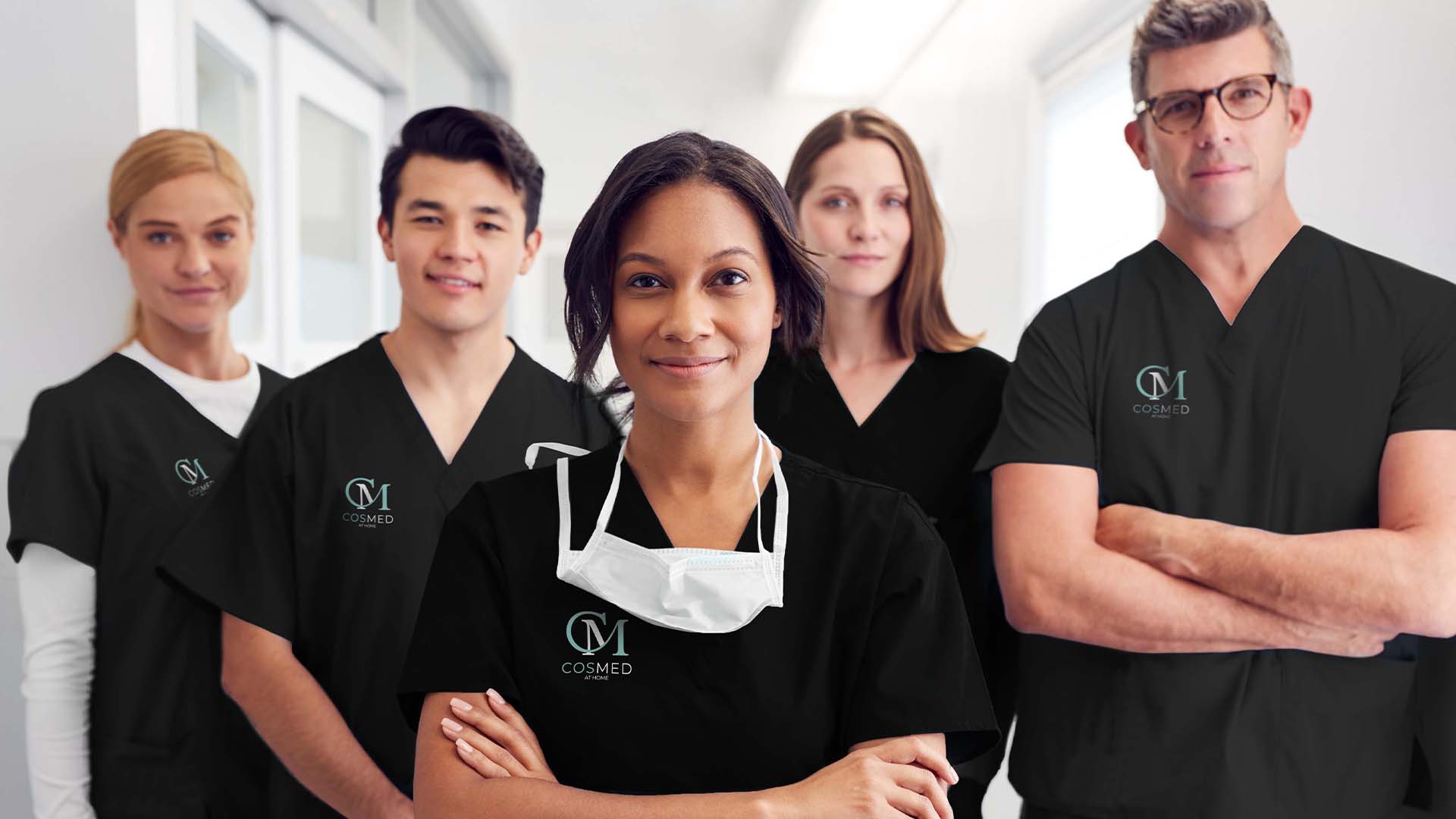 nurses wearing Cosmed scrubs