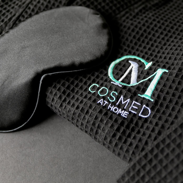 Cosmed custom embroidered robe